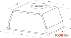 Кухонная вытяжка Monsher ANGERS 40 BLANC (БЕЛЫЙ) (40640)