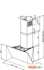 Кухонная вытяжка Monsher AMIENS 50 NOIR (ЧЕРНЫЙ) (40638)