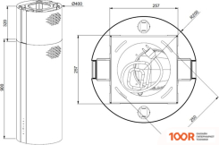 Кухонная вытяжка Meferi TUBE40WH ISLA COMFORT PLUS (40543)