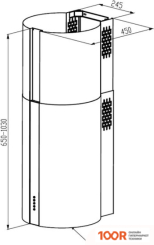 Кухонная вытяжка Meferi TUBE40WH COMFORT PLUS (40542)