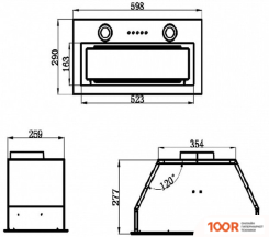 Кухонная вытяжка MAUNFELD TRAPEZE 602M (БЕЛЫЙ) (40386)