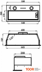 Кухонная вытяжка MAUNFELD THAMES 601PM (НЕРЖАВЕЮЩАЯ СТАЛЬ) (40366)