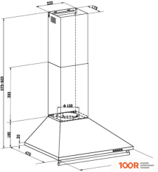 Кухонная вытяжка MAUNFELD RETRO 60A (ЧЕРНЫЙ) (40355)