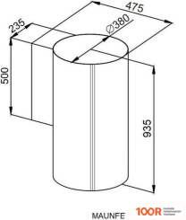 Кухонная вытяжка MAUNFELD LEE SIDE 397 (ЗОЛОТОЙ) (40309)
