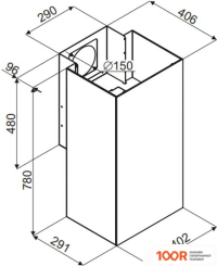 Кухонная вытяжка MAUNFELD BATH 402 (НЕРЖАВЕЮЩАЯ СТАЛЬ) (40203)