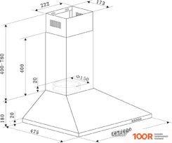 Кухонная вытяжка Making Oasis Everywhere KB-60W (A) (40011)