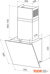 Кухонная вытяжка LEX TOUCH 600 (СЛОНОВАЯ КОСТЬ) (39972)