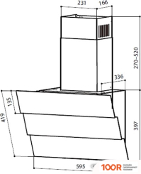 Кухонная вытяжка LEX RIO GS 600 (БЕЛЫЙ) (39966)