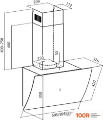 Кухонная вытяжка LEX PLAZA GS 900 (БЕЛЫЙ) (39962)
