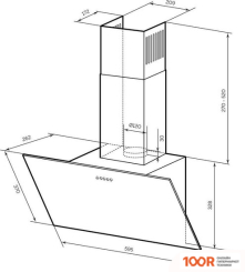 Кухонная вытяжка LEX MOZA 600 (БЕЛЫЙ) (39956)