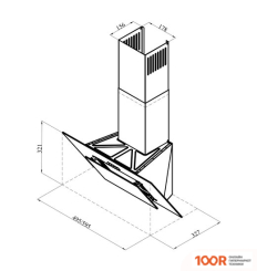 Кухонная вытяжка LEX MIRA GS 600 (БЕЛЫЙ) (39947)