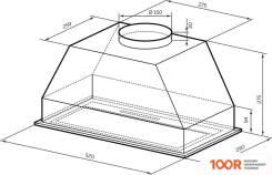 Кухонная вытяжка LEX HYPER 600 GS GR (39886)