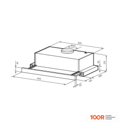 Кухонная вытяжка LEX HONVER G 2M 600 (ЧЕРНЫЙ) (39874)