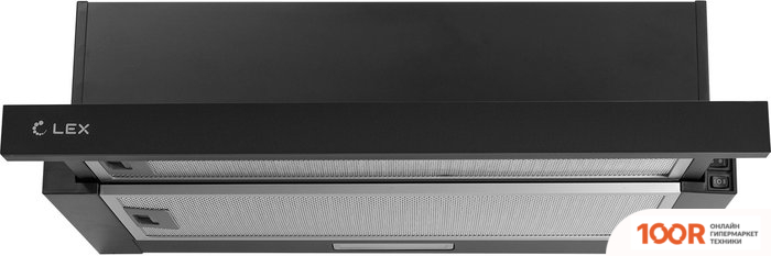 Кухонная вытяжка LEX HIDE 600 BLACK (39851)