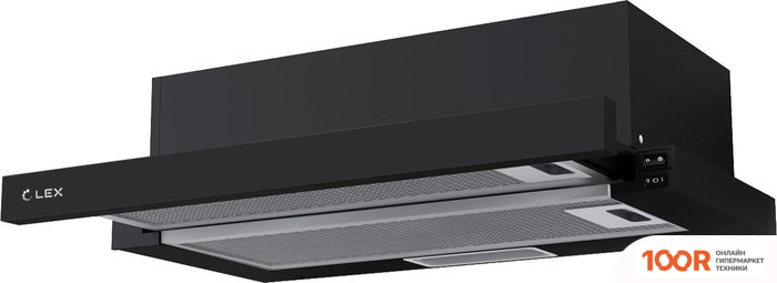 Кухонная вытяжка LEX HIDE 500 (ЧЕРНЫЙ) (39850)