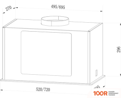 Кухонная вытяжка LEX GS BLOC G 600 (БЕЛЫЙ) (39835)
