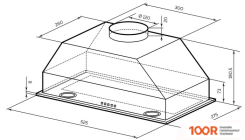 Кухонная вытяжка LEX GHOST 600 (НЕРЖАВЕЮЩАЯ СТАЛЬ) (39830)