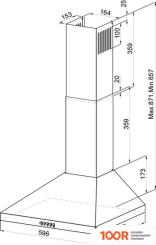 Кухонная вытяжка LEX BRIZ 600 (БЕЛЫЙ) (39817)