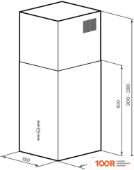 Кухонная вытяжка LEX ALTO 400 (БЕЛЫЙ) (39807)