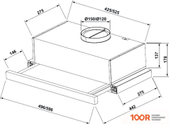 Кухонная вытяжка KUPPERSBERG SLIMLUX IV 60 XGL (39789)