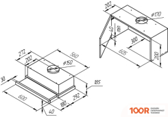 Кухонная вытяжка KUPPERSBERG SLIMLUX IV 60 GW (39787)