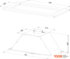 Кухонная вытяжка KUPPERSBERG INLINEA 70 WX (39746)