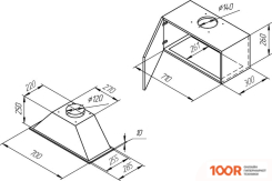 Кухонная вытяжка KUPPERSBERG INLINEA 70 LX (39745)