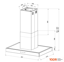 Кухонная вытяжка KUPPERSBERG DUDL 8 BX (39711)