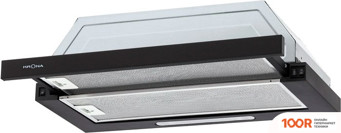 Кухонная вытяжка Krona KERRY 600 BLACK PB (ЧЕРНЫЙ) (39587)