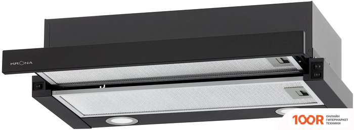 Кухонная вытяжка Krona KAMILLA T 600 (ЧЕРНЫЙ) (39576)