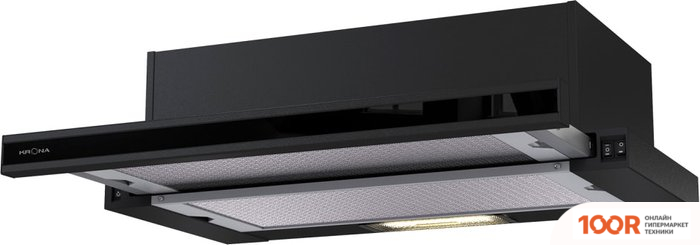 Кухонная вытяжка Krona KAMILLA 600 GLASS (ЧЕРНЫЙ) (39546)