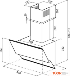 Кухонная вытяжка Krona IRMA A 600 PB (БЕЛЫЙ) (39510)