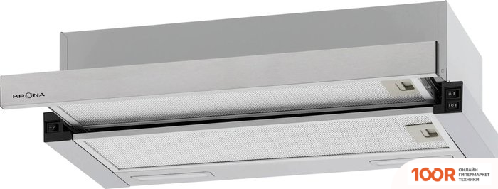 Кухонная вытяжка Krona GERDA 600 PB T КА-00008450 (НЕРЖАВЕЮЩАЯ СТАЛЬ) (39498)