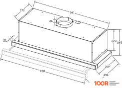 Кухонная вытяжка Korting KHP 9815 X (39400)