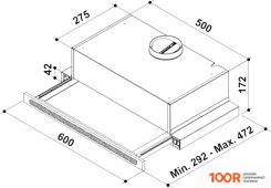 Кухонная вытяжка Korting KHP 6637 GWX (39391)