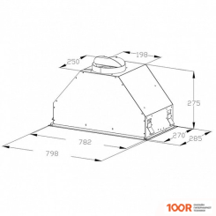 Кухонная вытяжка Korting KHI 9828 GN (39377)