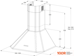 Кухонная вытяжка Korting KHC 6839 RB (39326)