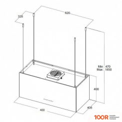 Кухонная вытяжка Korting KHA 40828 GN (39304)