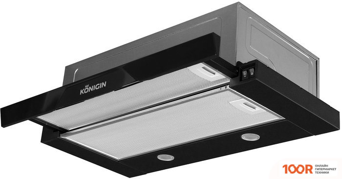 Кухонная вытяжка Konigin REBUS 60 (ЧЕРНЫЙ) (39287)