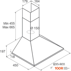 Кухонная вытяжка Jetair GAIA IX/A/60 PRF0112624B (39122)