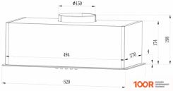 Кухонная вытяжка Hebermann HBFH 60.11 B (38978)