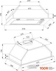 Кухонная вытяжка Hansa OMP6212SIH (38949)