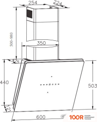 Кухонная вытяжка Hansa OKP6655SH (38942)