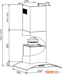Кухонная вытяжка Hansa OKP6241GH (38928)