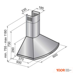 Кухонная вытяжка Freggia CHAR6CH (38282)