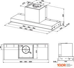 Кухонная вытяжка Franke STYLE PRO FSTPRO 908 305.0522.797 (38254)