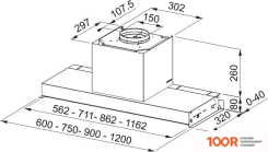 Кухонная вытяжка Franke STYLE K-LINK FST DRIP-FREE 60 X/2 KL 305.0705.074 (38245)