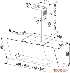 Кухонная вытяжка Franke EVO PLUS FPJ 925 V BK/SS 330.0528.067 (38153)