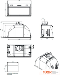 Кухонная вытяжка Falmec BURANO 70 600 М3/Ч (НЕРЖАВЕЮЩАЯ СТАЛЬ) (38032)