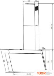 Кухонная вытяжка Faber TOCCO BK 60 330.0702.951 (38013)